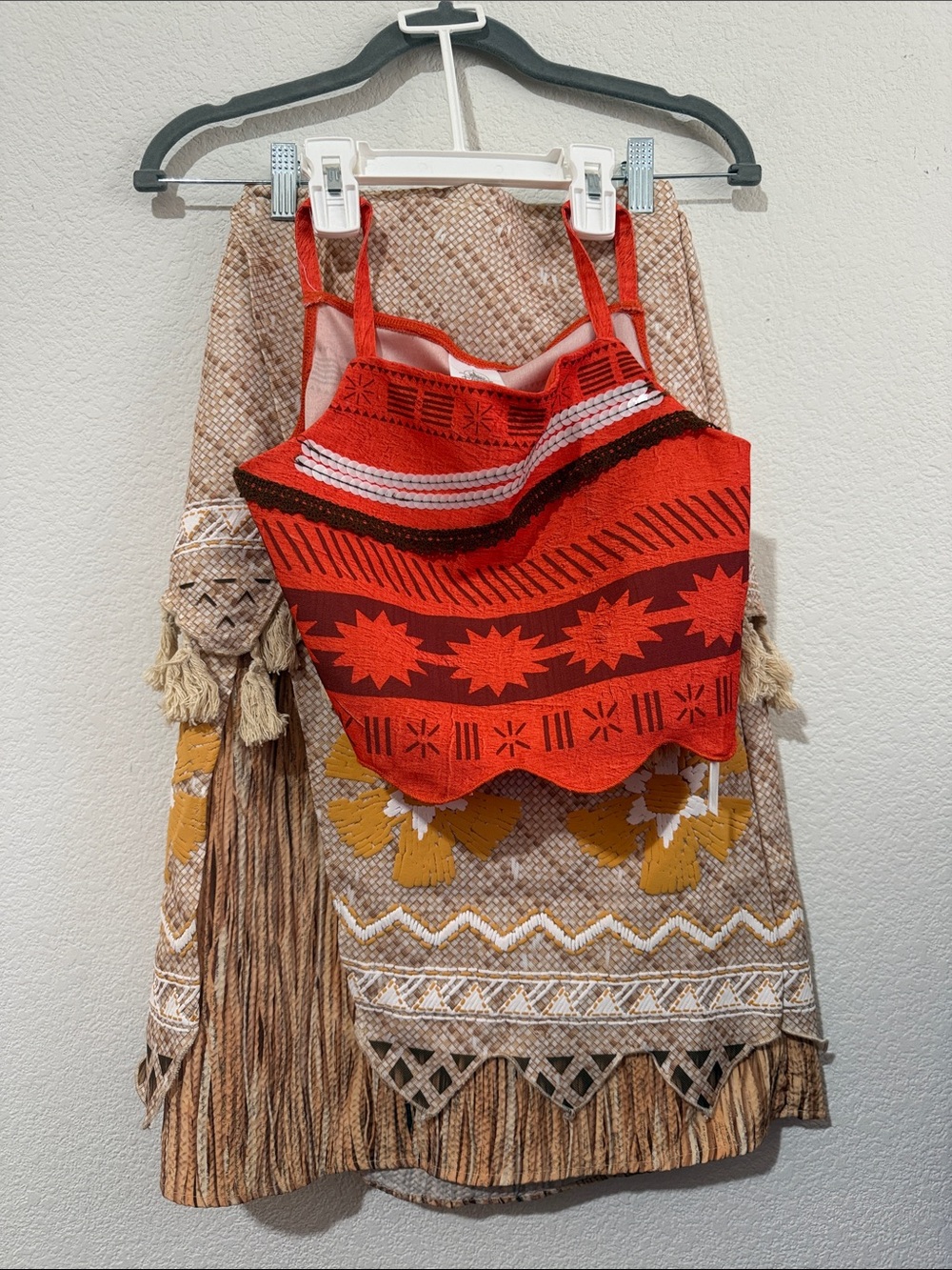 Disney Moana Top with Beige skirt set